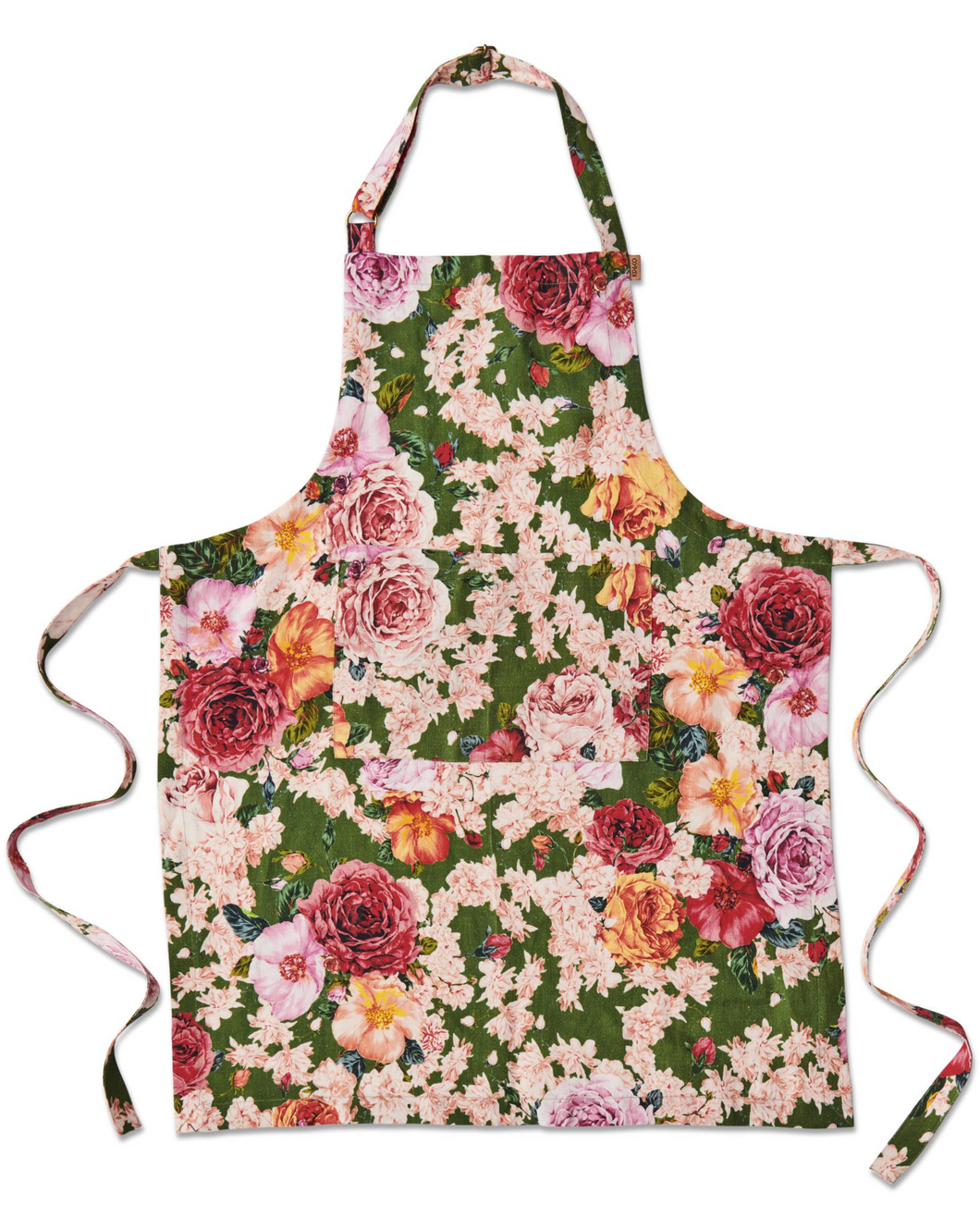 Rose Garden Linen Apron