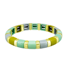 Load image into Gallery viewer, Forest Green Enamel Bracelet