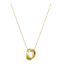 Load image into Gallery viewer, Gold Triple Ring Necklace