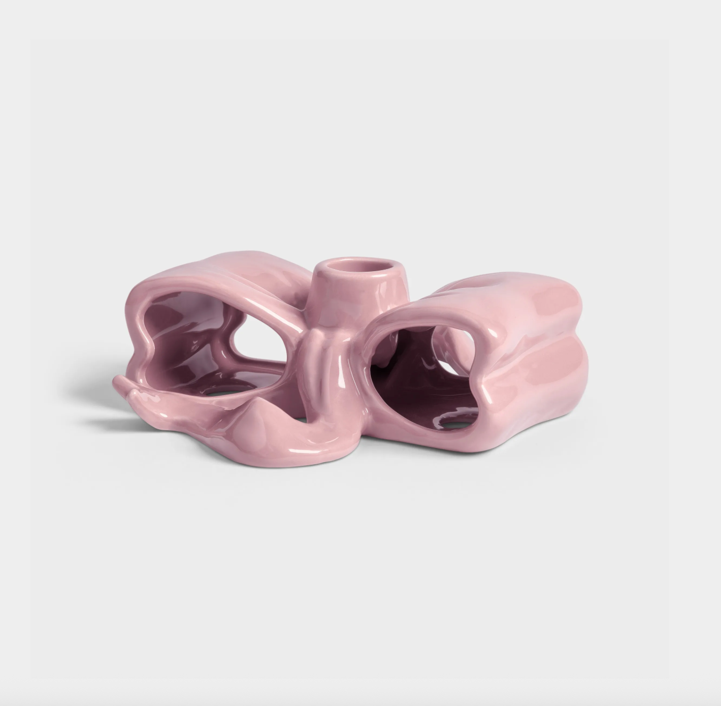 Pink Ribbon Candle Holder