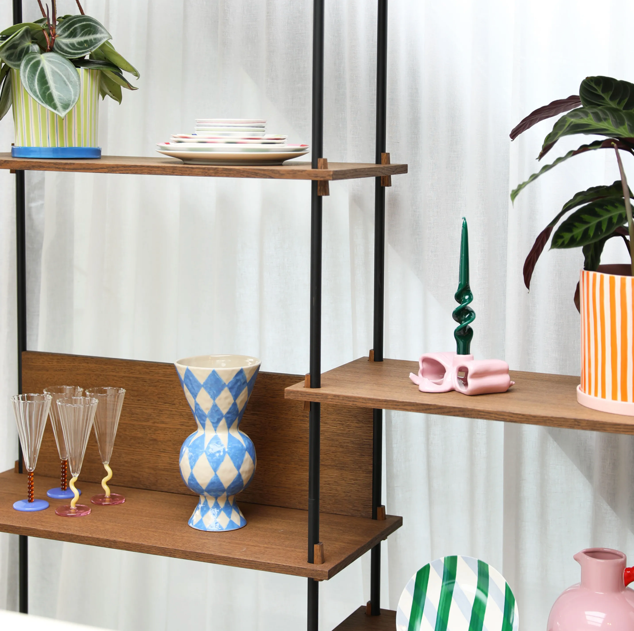 Pink Ribbon Candle Holder