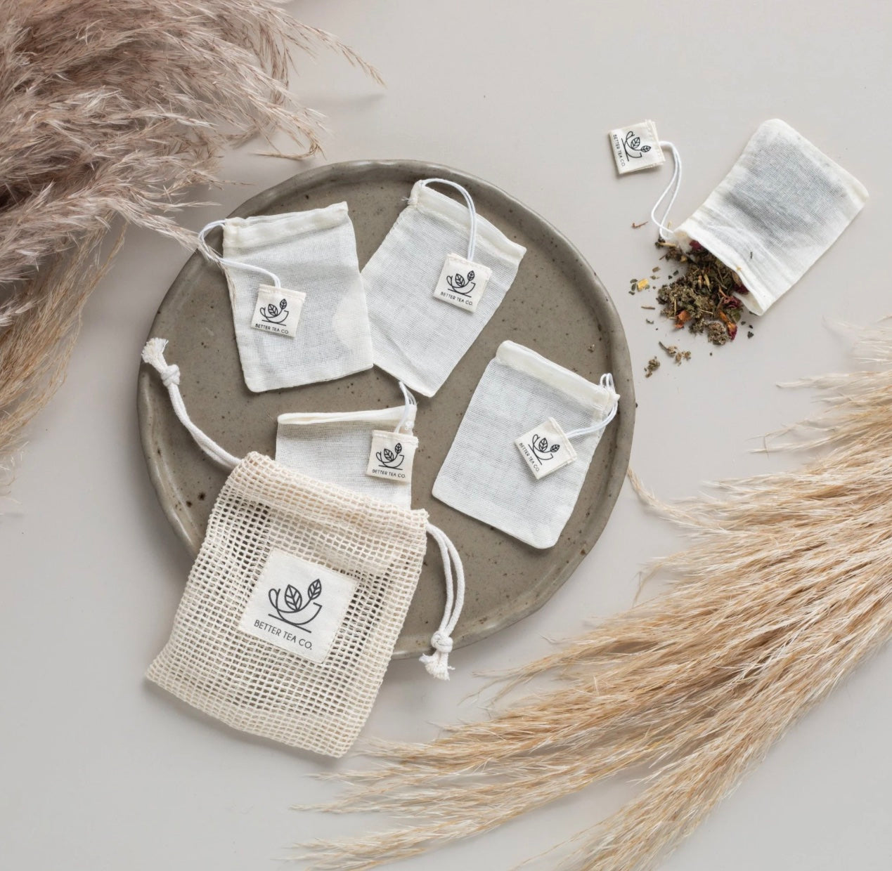 Reusable Organic Cotton Tea Bags