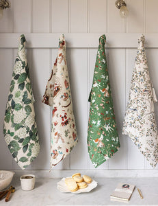 An Enchanted Christmas Linen Tea Towel