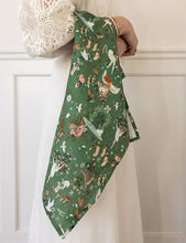 Load image into Gallery viewer, Fairytale Christmas Linen Tea Towel