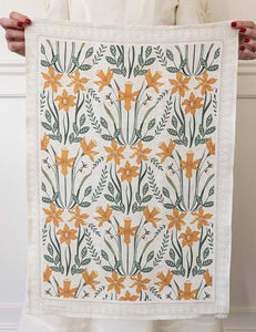 Daffodil Linen Tea Towel