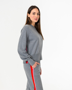 Winnie Speed Stripe Jumper Thunder Grey