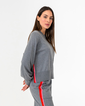 Load image into Gallery viewer, Winnie Speed Stripe Jumper Thunder Grey