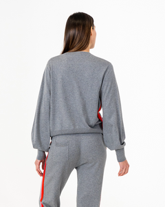 Winnie Speed Stripe Jumper Thunder Grey