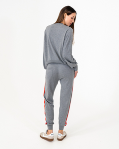 Winnie Speed Stripe Jumper Thunder Grey