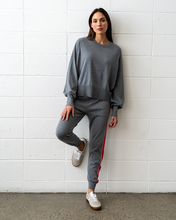 Load image into Gallery viewer, Winnie Speed Stripe Jumper Thunder Grey