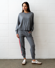 Load image into Gallery viewer, Winnie Speed Stripe Jumper Thunder Grey