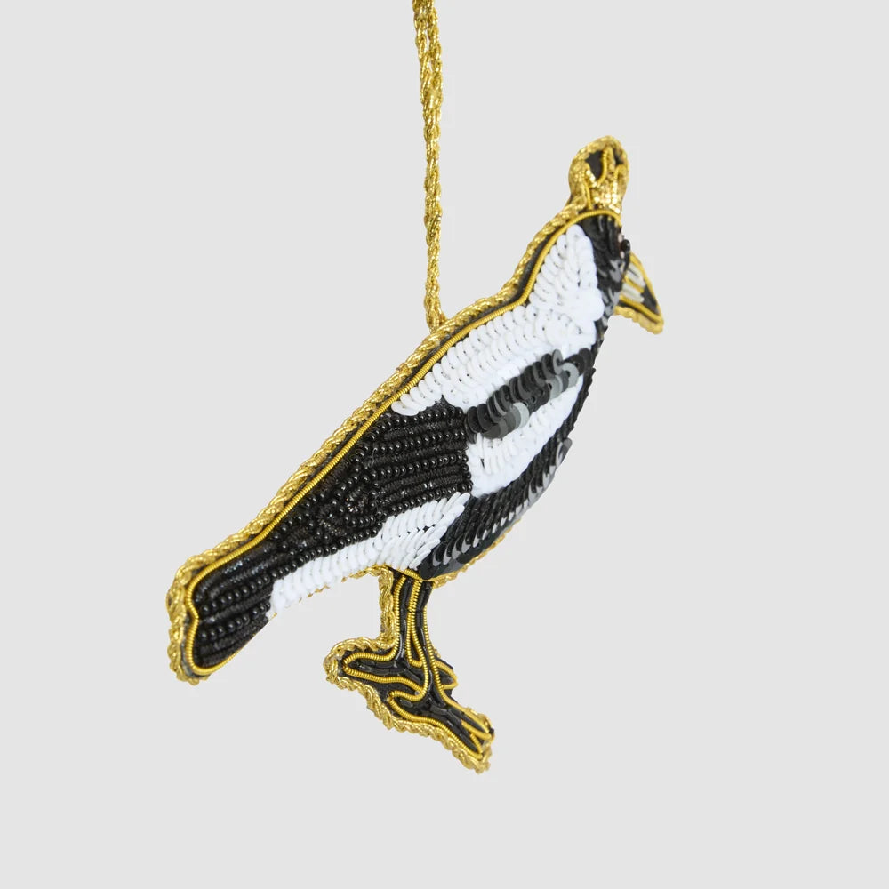 Shiny Bandit Magpie Sequin Hanging Decoration