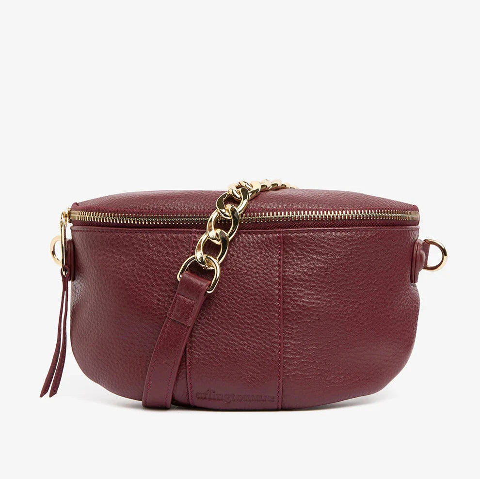 Zara Sling Bag Burgundy Pebble