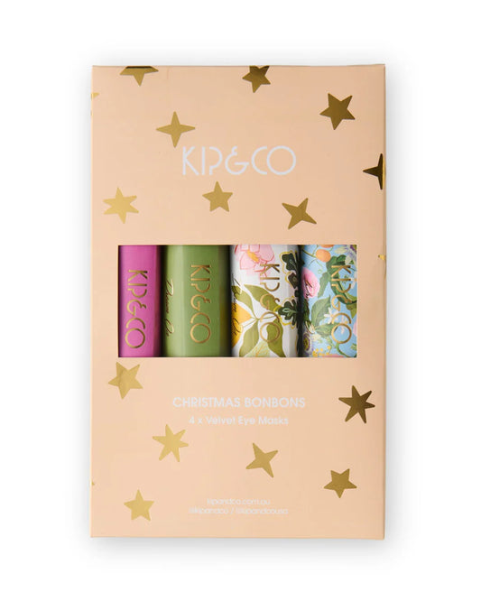 Festive Cheer Velvet Bon Bon Eye Mask 4p