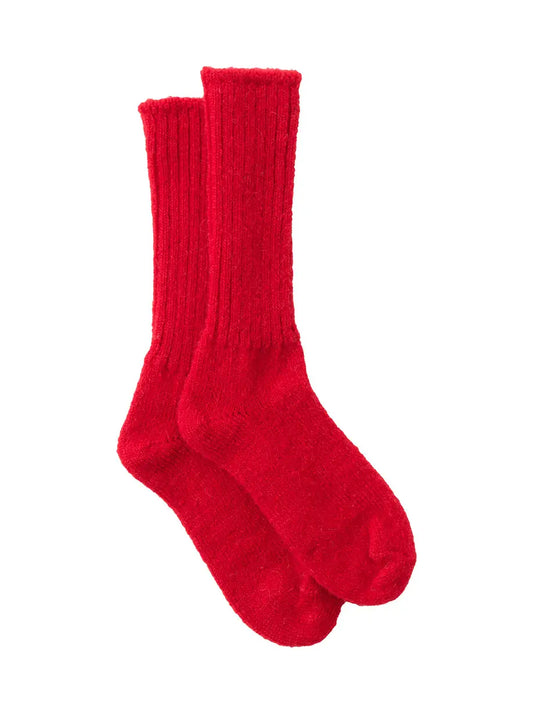 Mohair Socks - Red