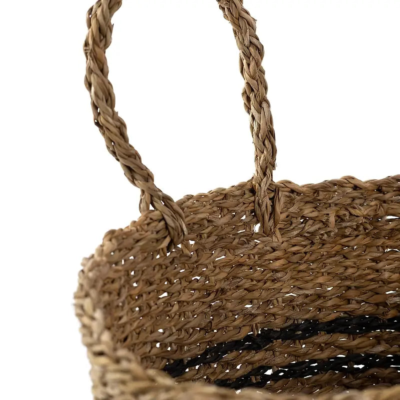 Positano - Banded Seagrass Tote