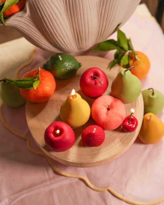 Cherry candles - 2 pieces