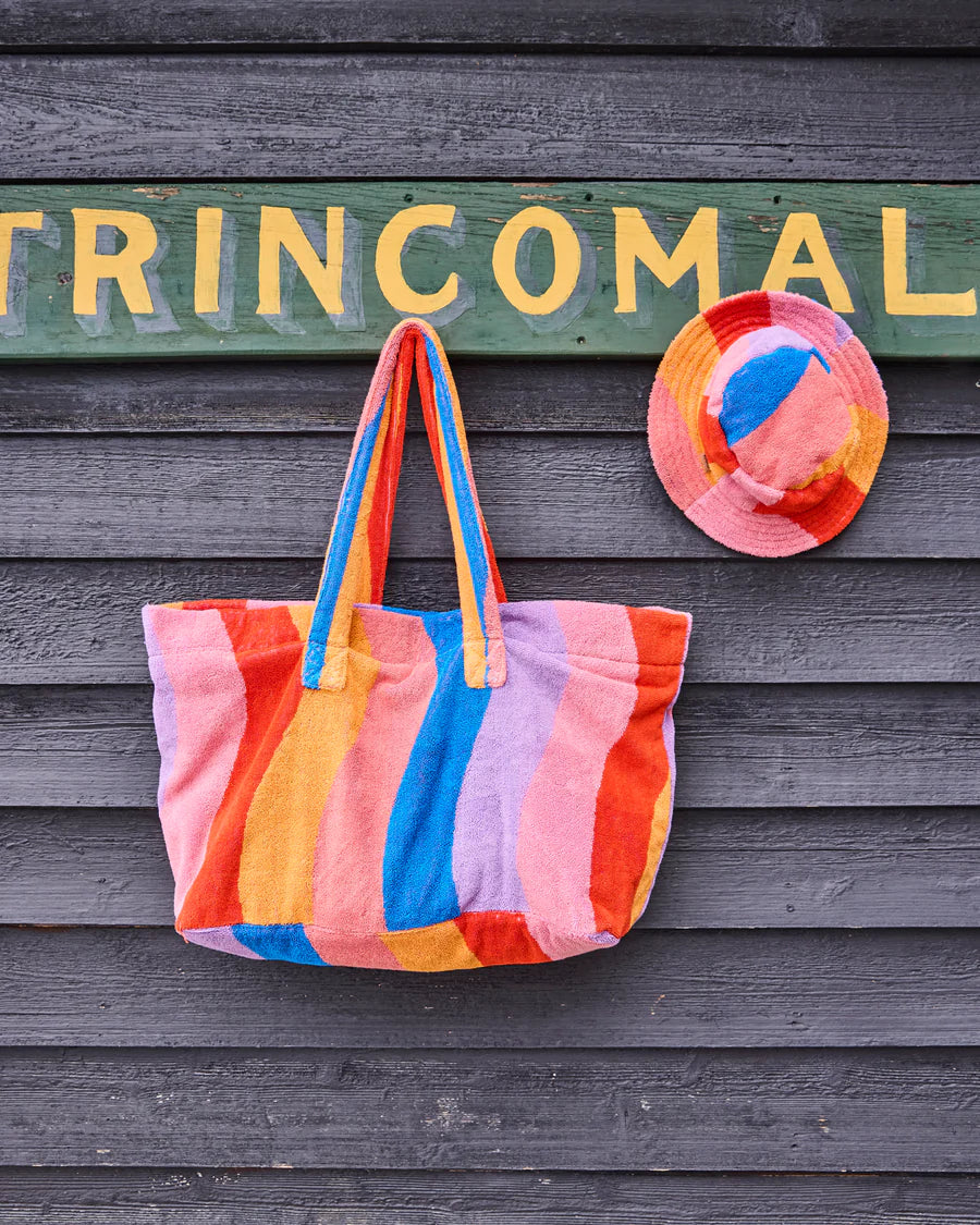 Surfs Up Terry Oversized Beach Bag