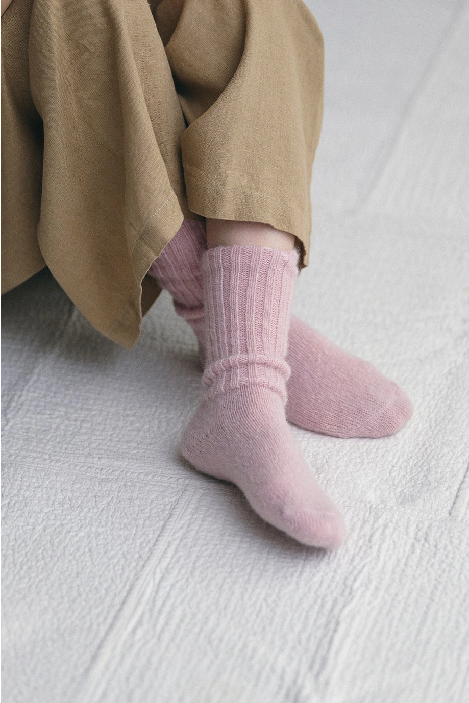 Mohair Socks - Pink