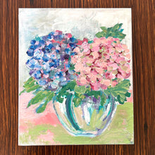 Load image into Gallery viewer, &quot;Hydrangeas in Pinks &amp; Blue&quot; - By Sue McCarney