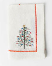 Load image into Gallery viewer, Noel Embroidered Linen 4P Napkin Set