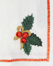 Load image into Gallery viewer, Noel Embroidered Linen 4P Napkin Set