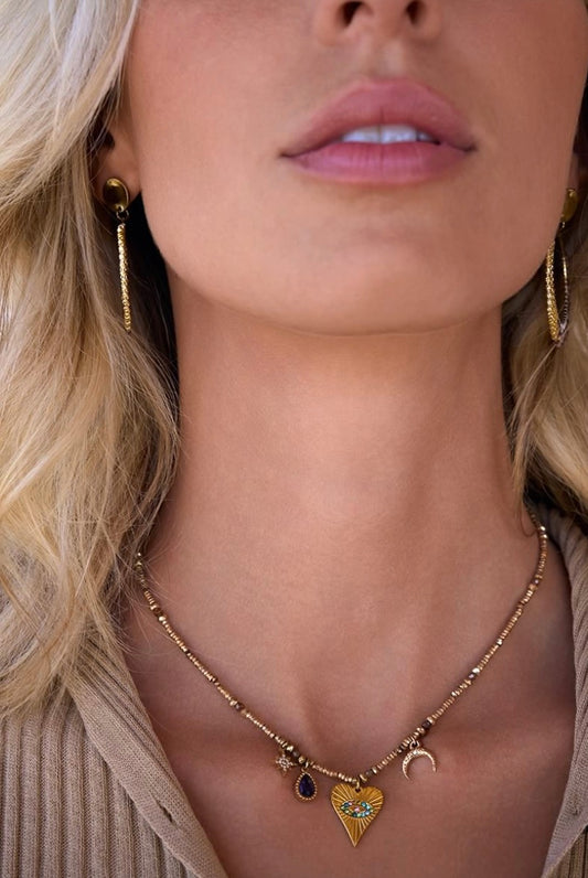 Lucky Charm Necklace - SPINELLE NOIR