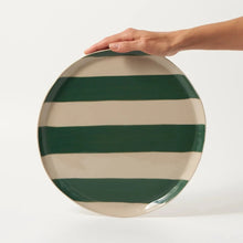 Load image into Gallery viewer, Cabana Green Stripe Platter