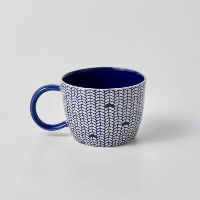 Blue Weave Mug
