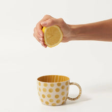 Load image into Gallery viewer, Chino Mug Mustard Dot