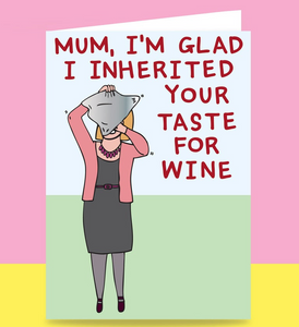 Mum Wine Card