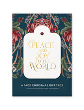 Load image into Gallery viewer, Gift Tags 6 pack &quot;Peace &amp; Joy&quot;