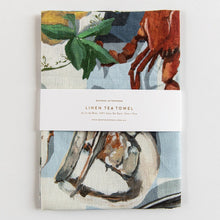 Load image into Gallery viewer, Crab &amp; Squid Linen Tea Towel