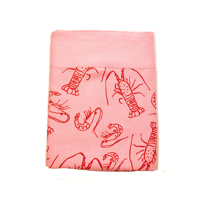 Cray Cray Pink Linen Tablecloth
