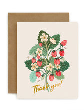 Load image into Gallery viewer, &#39;Thank You&#39; Strawberries Card