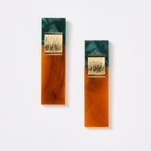 Load image into Gallery viewer, Arya Earrings Emerald &amp; Clay