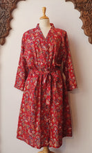 Load image into Gallery viewer, Arabella Dressing Gown Red Floral