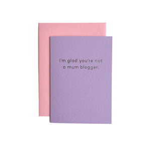 Mum Blogger Card
