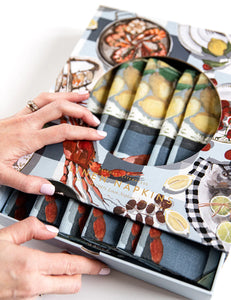 Crab & Squid Linen Napkin Set