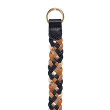 Load image into Gallery viewer, Navy Multi Plaited Belt