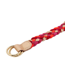 Load image into Gallery viewer, Rose Gold, Pink &amp; Red Multi Plaited Belt