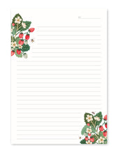 Load image into Gallery viewer, Strawberries A4 Writing Pad