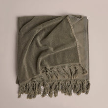 Load image into Gallery viewer, Olive Vintage Wash Towel