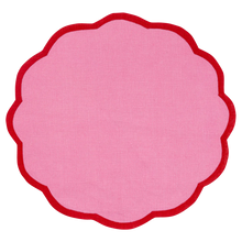 Load image into Gallery viewer, Valentina Blush Pink &amp; Red Placemat Set